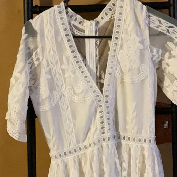 Source Unknown White Lace Maxi Dress - Picture 4 of 6